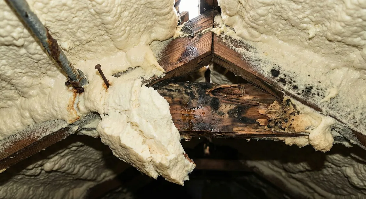 dangerous spray foam insulation in a loft